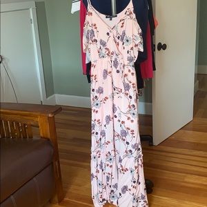 Floral print maxi dress